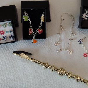 6 PC Bracelet & Earrings Assortment - NIBs